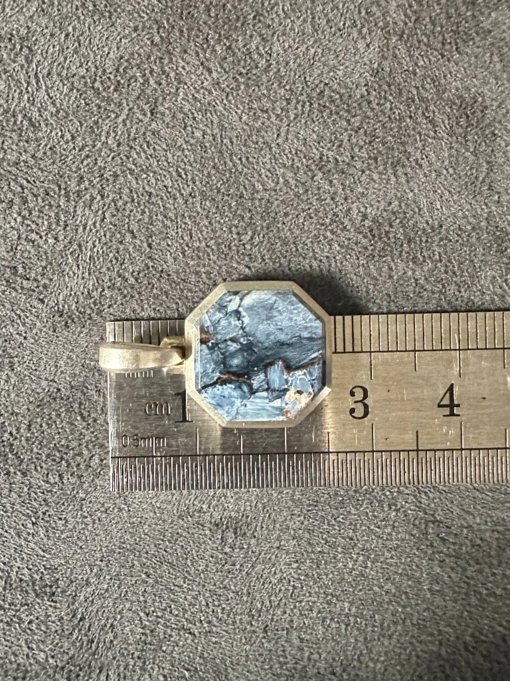 David Yurman Faceted Stone Amulet Pendant in Pietersite - 16mm